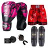 Kit Boxe Muay Thai Fheras Top Elite Rosa (03002420) - 7