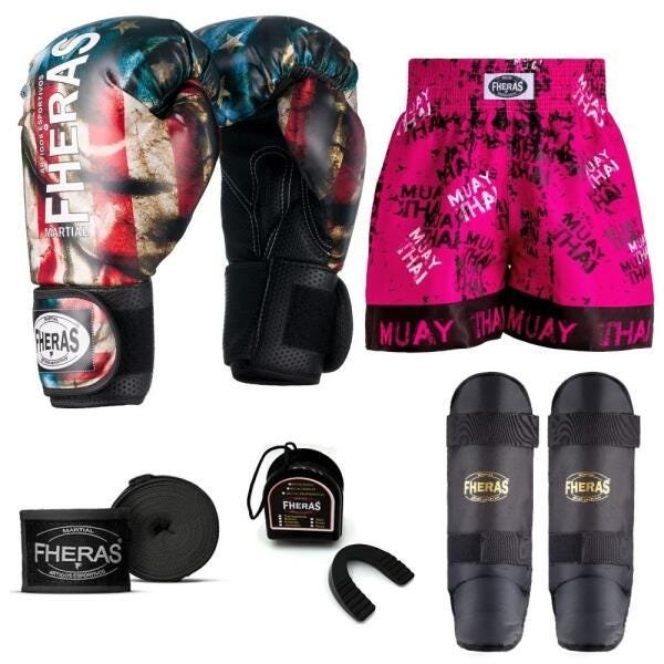 Kit Boxe Muay Thai Fheras Top EUA (03001058) - 7