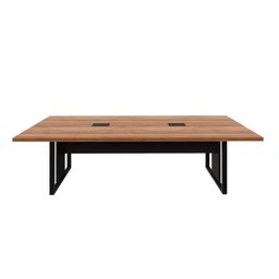 Mesa de Reunião 2,70m X 0,90m 2 Cx de Tomadas Pés Metal F5 - 3