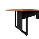 Ver imagem 6 de Mesa de Reunião 2,70m x 0,90m 2 Cx de Tomadas Pés Metal F5