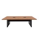 Ver imagem 3 de Mesa de Reunião 2,70m x 0,90m 2 Cx de Tomadas Pés Metal F5