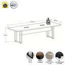 Ver imagem 2 de Mesa de Reunião 2,70m X 0,90m 2 Cx de Tomadas Pés Metal F5