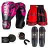 Kit Boxe Muay Thai Fheras Top Elite Rosa (03002424) - 1