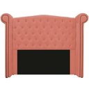 Ver imagem 2 de Kit Cabeceira 140 cm Suede + Calçadeira Madrid Coral