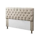 Ver imagem 1 de Cabeceira Mirage Para Cama Box King 195cm Com Capitonê Suede:Bege