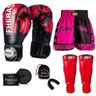Kit Boxe Muay Thai Fheras Top Elite Vermelho (03002147) - 7