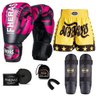 Kit Boxe Muay Thai Fheras Top Elite Rosa (03002428) - 1