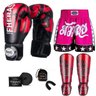 Kit Boxe Muay Thai Fheras Top Elite Vermelho (03002261) - 7