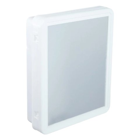 Armário Banheiro C\ Espelho Embutir Sobrepor Plasbohn Branco