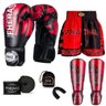 Kit Boxe Muay Thai Fheras Top Elite Vermelho (03002262) - 7
