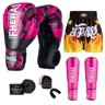 Kit Boxe Muay Thai Fheras Top Elite Rosa (03002500) - 7