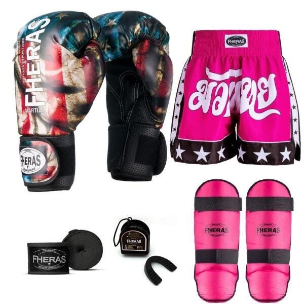 Kit Boxe Muay Thai Fheras Top EUA (03001073) - 1