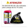 Saco De Lixo 15 Litros Preto 100 Unidades Fabricante - 5