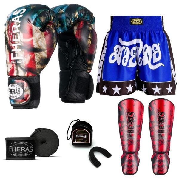 Kit Boxe Muay Thai Fheras Top EUA (03001174) - 1