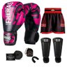 Kit Boxe Muay Thai Fheras Top Elite Rosa (03002354) - 7