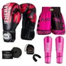Kit Boxe Muay Thai Fheras Top Elite Vermelho (03002292) - 7