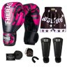 Kit Boxe Muay Thai Fheras Top Elite Rosa (03002357) - 1