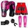 Kit Boxe Muay Thai Fheras Top Elite Rosa (03002516) - 1