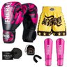 Kit Boxe Muay Thai Fheras Top Elite Rosa (03002514) - 7