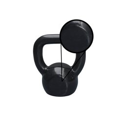 Kettlebell Emborrachado 26kg Academia Musculação Treino - 2
