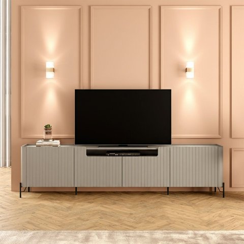 Rack para Sala 4 Portas Brisadas Mdf L220 X A65cm