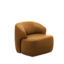 Ver imagem 5 de Kit 2 Poltronas Decorativas Charlote Sala de Estar Base Fixa Couro Caramelo Manchado G88 - Gran Belo