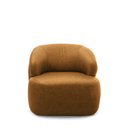 Ver imagem 6 de Kit 2 Poltronas Decorativas Charlote Sala de Estar Base Fixa Couro Caramelo Manchado G88 - Gran Belo
