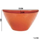 Ver imagem 3 de Vaso Meia Lua Rattan 3Tamanho Jardim Horta Vertical Ceramica