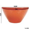 Vaso Meia Lua Rattan 3Tamanho Jardim Horta Vertical Ceramica - 4