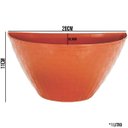 Ver imagem 2 de Vaso Meia Lua Rattan 3Tamanho Jardim Horta Vertical Ceramica