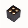 Spot Sobrepor Led 4 Focos 8w 3000k Preto Bivolt - Nordecor 6386 - 6