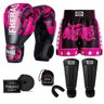Kit Boxe Muay Thai Fheras Top Elite Rosa (03002372) - 7