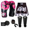 Kit Boxe Muay Thai Fheras Top Elite Rosa (03002373) - 6
