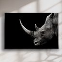 Ver imagem 1 de Quadro Decorativo Rinoceronte Fundo Preto