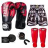 Kit Boxe Muay Thai Fheras Top Elite Vermelho (03002148) - 7