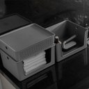 Ver imagem 7 de Cesto com Abertura Frontal 16 Litros Flow com Tampa Bege