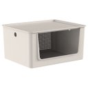 Ver imagem 1 de Cesto com Abertura Frontal 16 Litros Flow com Tampa Bege