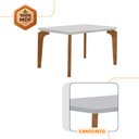 Ver imagem 5 de Sala de Jantar Mesa Liz 120cm em Mdf Canto Reto e 4 Cadeiras Athenas Moderna