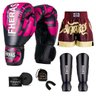 Kit Boxe Muay Thai Fheras Top Elite Rosa (03002482) - 1