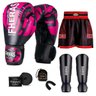 Kit Boxe Muay Thai Fheras Top Elite Rosa (03002483) - 7