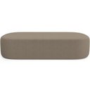 Ver imagem 5 de Kit 02 Puffs Decorativos Orgânicos para Living Quarto 160cm Doha W01 Bouclê Bege - Lyam Decor