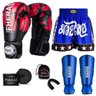 Kit Boxe Muay Thai Fheras Top Elite Vermelho (03002240) - 1