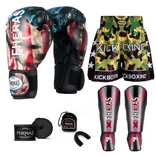 Kit Boxe Muay Thai Fheras Top EUA (03001125) - 1