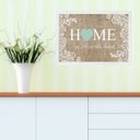 Ver imagem 1 de Quadro Home - Is Where The Heart Is 24x18cm - com Vidro:moldura Branca