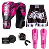 Kit Boxe Muay Thai Fheras Top Elite Rosa (03002518) - 1