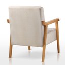 Ver imagem 2 de Poltrona Decorativa Sala Estar Linho Offwhite Lia