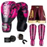 Kit Boxe Muay Thai Fheras Top Elite Rosa (03002523) - 7