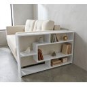 Ver imagem 2 de Aparador Lateral de Sofá em MDF na Cor Branco, Apoio para Sofá