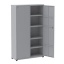 Ver imagem 1 de Armario em Aço 200x118x40 2 Portas Ch26 Ap403sl Cinza - Pandin
