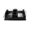 Ver imagem 2 de Escorredor de Pratos Secador Louça Compacto Rattan Utensilio de Cozinha Copos Talheres:preto